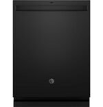 GE - 24" Top Control Built-In Stainless Steel Tub Dishwasher with 3rd Rack, Sanitze Cycle and 45 dBA - Black