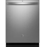 GE - 24" Top Control Built-In Stainless Steel Tub Dishwasher with 3rd Rack, Sanitize Cycle and 45 dBA - Stainless Steel