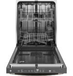 GE - 24" Top Control Built-In Stainless Steel Tub Dishwasher with 3rd Rack, Sanitize Cycle and 45 dBA - Slate - Image 3