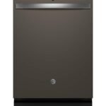 GE - 24" Top Control Built-In Stainless Steel Tub Dishwasher with 3rd Rack, Sanitize Cycle and 45 dBA - Slate