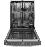 GE - 24" Top Control Built-In Stainless Steel Tub Dishwasher with 3rd Rack, Sanitze Cycle and 45 dBA - White - Image 3