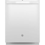 GE - 24" Top Control Built-In Stainless Steel Tub Dishwasher with 3rd Rack, Sanitze Cycle and 45 dBA - White