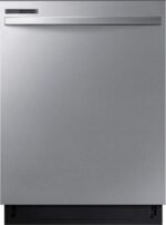 Samsung - 24" Top Control Built-In Hybrid Stainless Steel Tub Dishwasher with Height-Adjustable Rack, 53 dBA - Stainless Steel