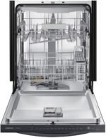 Samsung - 24" AutoRelease Dry Smart Built-In Stainless Steel Tub Dishwasher with 3rd Rack, StormWash, 46 dBA - Fingerprint Resistant Matte Black Steel - Image 6