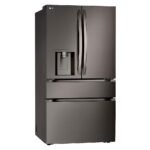 LG Standard-Depth MAX 28.6 Cu. Ft. 4-Door French Door Smart Refrigerator Full-Convert Drawer Black from Kings Outlet