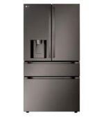 LG Standard-Depth MAX 28.6 Cu. Ft. 4-Door French Door Smart Refrigerator Full-Convert Drawer Black from Kings Outlet