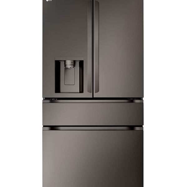 LG Standard-Depth MAX 28.6 Cu. Ft. 4-Door French Door Smart Refrigerator Full-Convert Drawer Black from Kings Outlet