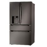 LG Standard-Depth MAX 28.6 Cu. Ft. 4-Door French Door Smart Refrigerator Full-Convert Drawer Black from Kings Outlet