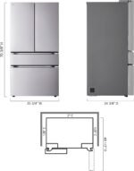 LG - Standard-Depth MAX 29.6 Cu. Ft. 4-Door French Door Smart Refrigerator with Full-Convert Drawer - Stainless Steel - Image 3