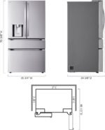 LG Standard-Depth MAX 28.6 Cu. Ft. 4-Door French Door Smart Refrigerator Full-Convert Drawer Stainless from Kings Outlet