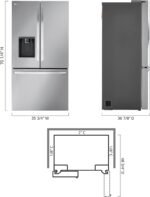 LG Standard-Depth MAX 30.7 Cu. Ft. French Door Smart Refrigerator Dual Ice Maker Stainless from Kings Outlet