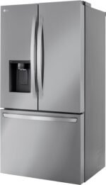 LG Standard-Depth MAX 30.7 Cu. Ft. French Door Smart Refrigerator Dual Ice Maker Stainless from Kings Outlet