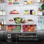 LG Counter-Depth MAX 20.8 Cu. Ft. French Door Smart Refrigerator Ice Stainless Steel from Kings Outlet