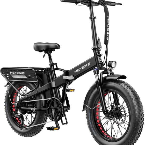 Heybike Mars 2.0 Foldable E-bike 45mi Max Operating Range 28 mph Max Speed-UL Certified from Kings Outlet