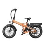 Heybike - Mars 2.0 Foldable E-bike w/ 45mi Max Operating Range & 28 mph Max Speed-UL Certified - Orange