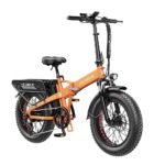 Heybike - Mars 2.0 Foldable E-bike w/ 45mi Max Operating Range & 28 mph Max Speed-UL Certified - Orange - Image 4