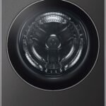 LG - 5.0 Cu. Ft. HE Smart Mega Capacity All-in-One Electric Washer/Dryer WashCombo with Steam and Ventless Inverter Heat Pump - Black Steel