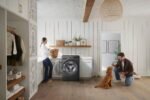 LG 5.0 Cu. Ft. HE Smart Mega Capacity All-in-One Electric Washer/Dryer WashCombo Steam Ventless from Kings Outlet