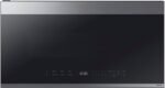 Samsung - Bespoke 2.1 Cu. Ft. Over-the-Range Microwave with Sensor Cooking and Edge to Edge Glass Display - Stainless Steel