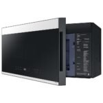Samsung - Bespoke 2.1 Cu. Ft. Over-the-Range Microwave with Sensor Cooking and Edge to Edge Glass Display - White Glass - Image 7