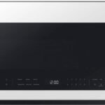 Samsung - Bespoke 2.1 Cu. Ft. Over-the-Range Microwave with Sensor Cooking and Wi-Fi Connectivity - White Glass