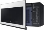 Samsung - Bespoke 2.1 Cu. Ft. Over-the-Range Microwave with Sensor Cooking and Wi-Fi Connectivity - White Glass - Image 7