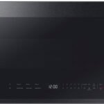 Samsung - Bespoke 2.1 Cu. Ft. Over-the-Range Microwave with Sensor Cooking and Edge to Edge Glass Display - Matte Black Steel