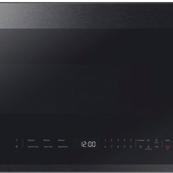 Samsung Bespoke 2.1 Cu. Ft. Over-the-Range Microwave Sensor Cooking Edge to Edge Glass Display from Kings Outlet