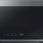 Samsung - Bespoke 2.1 Cu. Ft. Over-the-Range Microwave with Sensor Cooking and Auto Dimming Glass Touch Controls - Stainless Steel