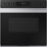 Samsung - Bespoke 6.0 Cu. Ft. Slide-In Gas Range with Precision Knobs - Stainless Steel