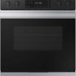 Samsung - Bespoke 6.3 Cu. Ft. Slide-In Electric Range with Precision Knobs - Stainless Steel