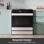 Samsung Bespoke 6.0 Cu. Ft. Slide-In Gas Range Smart Oven Camera White Glass from Kings Outlet