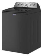 Maytag - 4.8 Cu. Ft. High Efficiency Top Load Washer with Extra Power Button - Volcano Black - Image 4