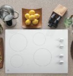 GE - 30" Built-In Electric Cooktop - White - Image 3