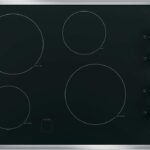 GE - 30" Built-In Electric Cooktop - Stainless Steel on Black