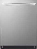 LG - 24" Top Control Smart Built-in Stainless Steel Tub Dishwasher with 3rd Rack, QuadWash Pro and 46dB - Stainless Steel