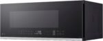 LG - 1.3 Cu. Ft. Low-Profile Over-The-Range Microwave with Sensor Cook and Zero Clearance Door - Black - Image 3