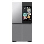 Samsung - Bespoke 29 Cu. Ft. 4-Door Flex French Door Smart Refrigerator with AI Family Hub+ - Stainless Steel