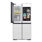 Samsung - Bespoke 29 Cu. Ft. 4-Door Flex French Door Smart Refrigerator with AI Family Hub+ - White Glass - Image 2
