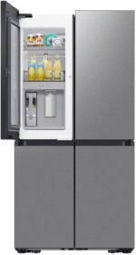 Samsung Bespoke 29 Cu. Ft. 4-Door Flex French Door Refrigerator Beverage Center Stainless Steel from Kings Outlet