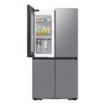 Samsung - Bespoke 23 Cu. Ft. 4-Door Flex French Door Counter Depth Refrigerator with Beverage Center - Stainless Steel - Image 2