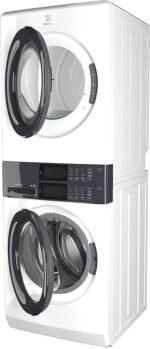 Electrolux - Laundry Tower Single Unit Front Load 4.4 Cu. Ft. Washer & 8 Cu. Ft. Electric Dryer - White - Image 4
