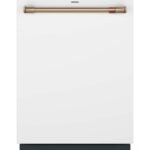 Café - 24" Top Control Smart Built-In Stainless Steel Tub Dishwasher with 3rd Rack, UltraWash and 44 dBA - Matte White