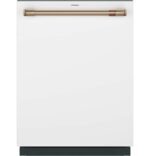 Café - 24" Top Control Smart Built-In Stainless Steel Tub Dishwasher with 3rd Rack, UltraWash and 44 dBA - Matte White