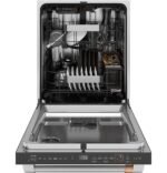 Café - 24" Top Control Smart Built-In Stainless Steel Tub Dishwasher with 3rd Rack, UltraWash and 44 dBA - Matte Black - Image 6