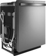 GE Profile 24" Top Control Smart Built-In Stainless Steel Tub Dishwasher 3rd Rack Dedicated from Kings Outlet