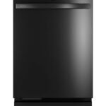 GE Profile - 24" Top Control Smart Built-In Stainless Steel Tub Dishwasher with 3rd Rack, Dedicated Jet Targeted Wash and 42 dBA - Black Stainless Steel
