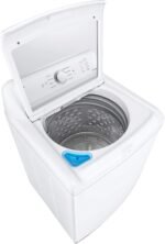 LG 4.3 Cu. Ft. High-Efficiency Top Load Washer SlamProof Glass Lid White from Kings Outlet