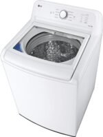 LG 4.3 Cu. Ft. High-Efficiency Top Load Washer SlamProof Glass Lid White from Kings Outlet