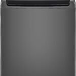 LG - 4.1 Cu. Ft. High-Efficiency Top Load Washer with TurboDrum Technology - Monochrome Grey